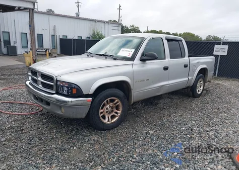 2002 Dodge Dakota Slt из США, поврежденный, VIN 1B7HL48N92S522859